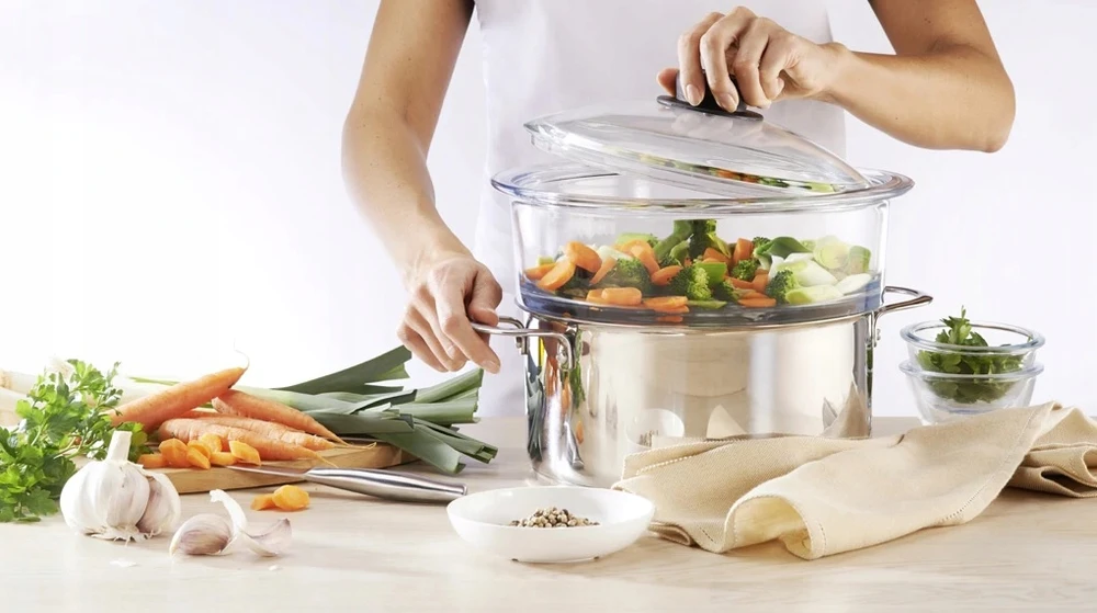 Pyrex STIKLINIS SIJETAS GARINTI KARŠIMUI ATSPARUS GARINIMO Įdėklas 20cm 2L 2 vnt.