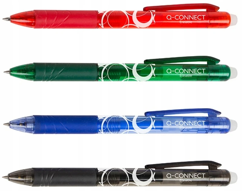 Q-Connect Rašiklis su trintuku, 1mm, juodas