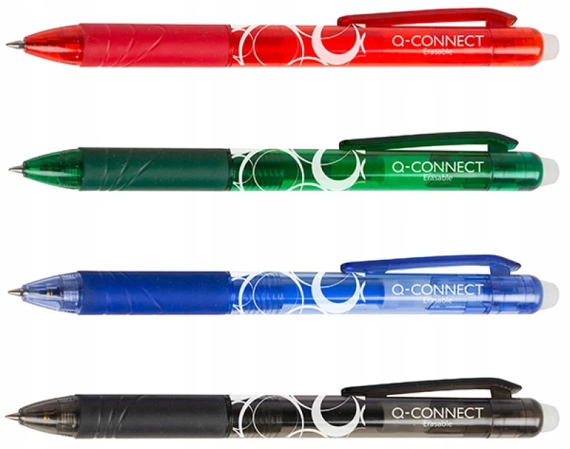 Q-Connect Rašiklis su trintuku, 1mm, raudonas