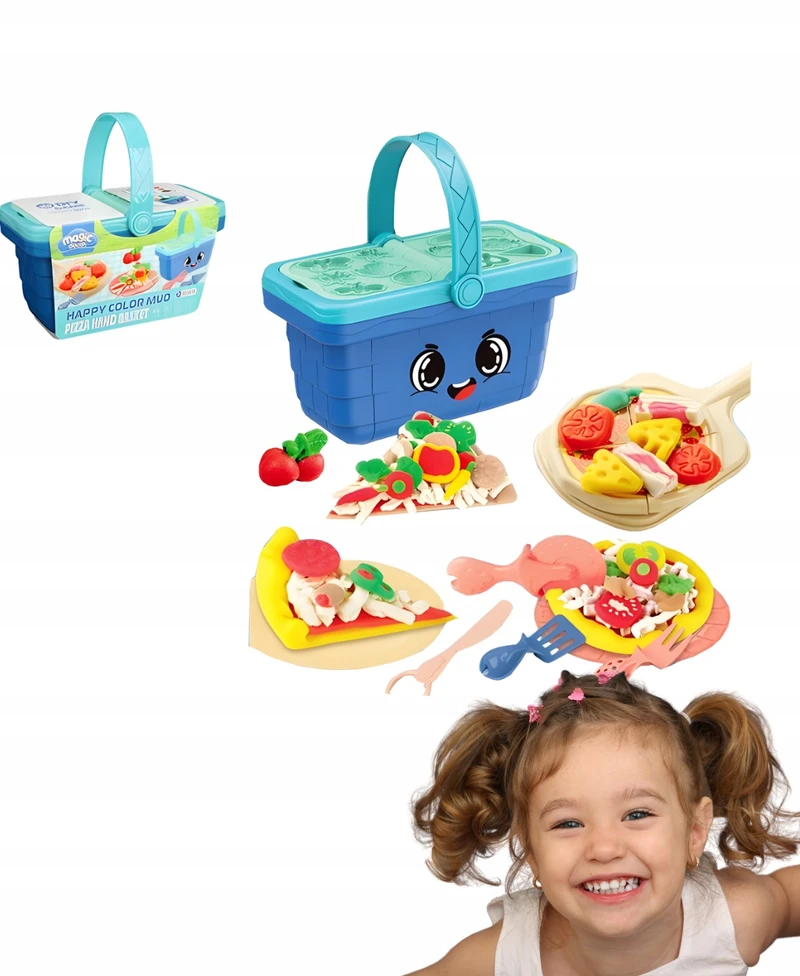QBI CASTRY Mėlynas PICNIC BASKET Kūrybinis rinkinys su formelėmis