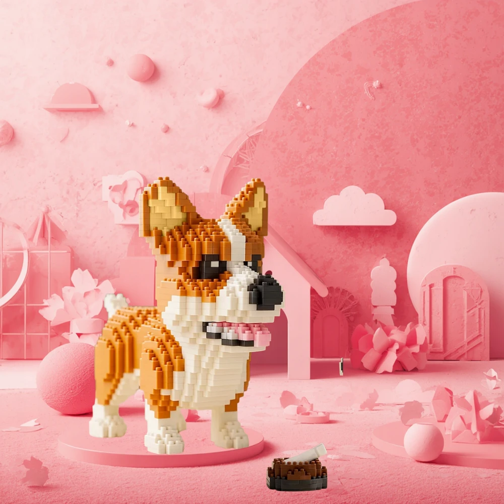 QBI Corgi Blocks 1380 vnt. rinkinys