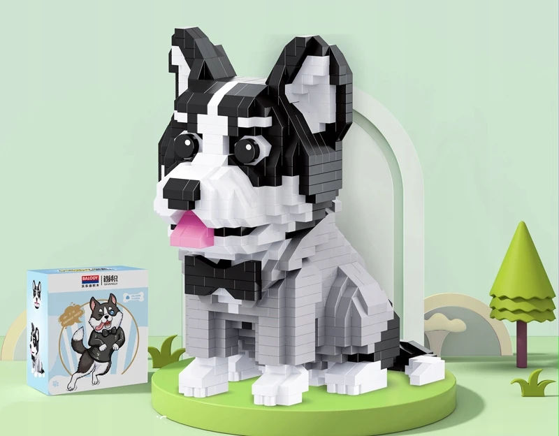 QBI Husky puppy Blocks 973 vnt. rinkinys