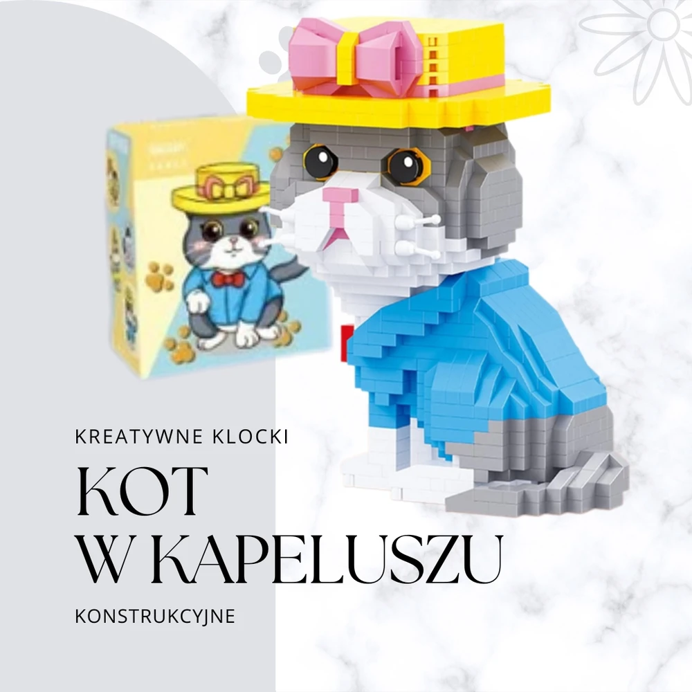 QBI Katė skrybėlėje blokai 832 vnt. rinkinys