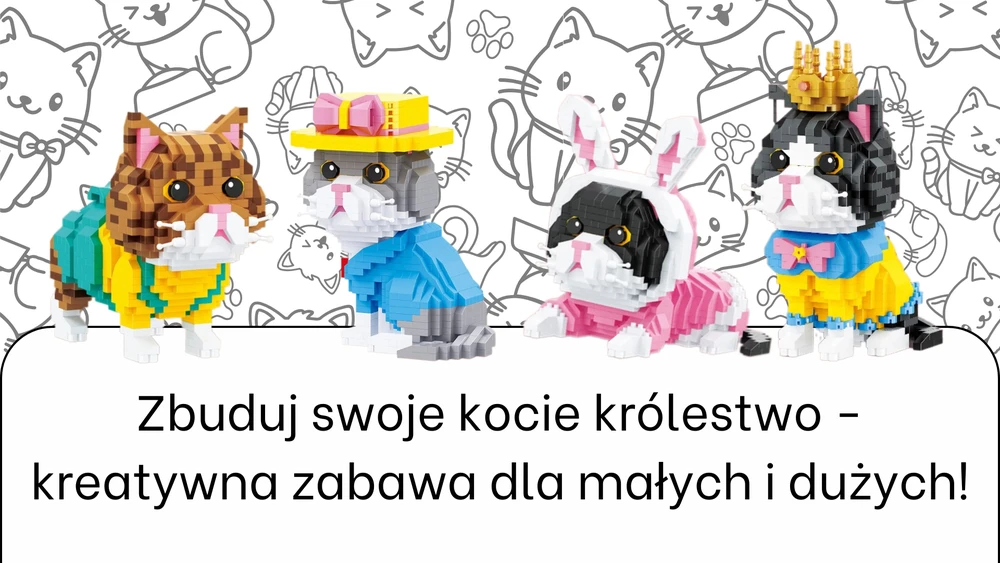 QBI Katė skrybėlėje blokai 832 vnt. rinkinys