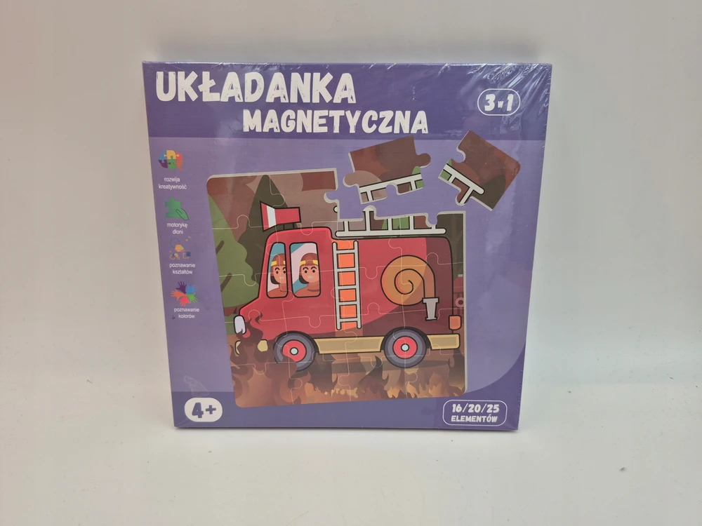 QBI magnetiniai blokeliai Magnetinė dėlionė 3in1 4+