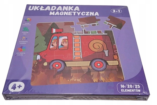 QBI magnetiniai blokeliai Magnetinė dėlionė 3in1 4+