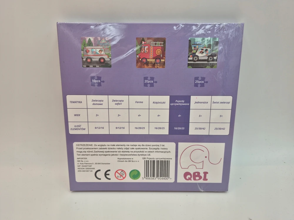 QBI magnetiniai blokeliai Magnetinė dėlionė 3in1 4+