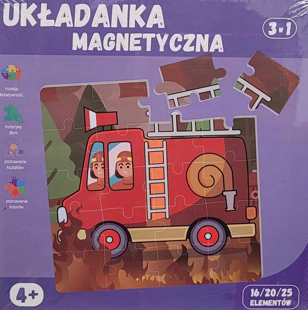 QBI magnetiniai blokeliai Magnetinė dėlionė 3in1 4+