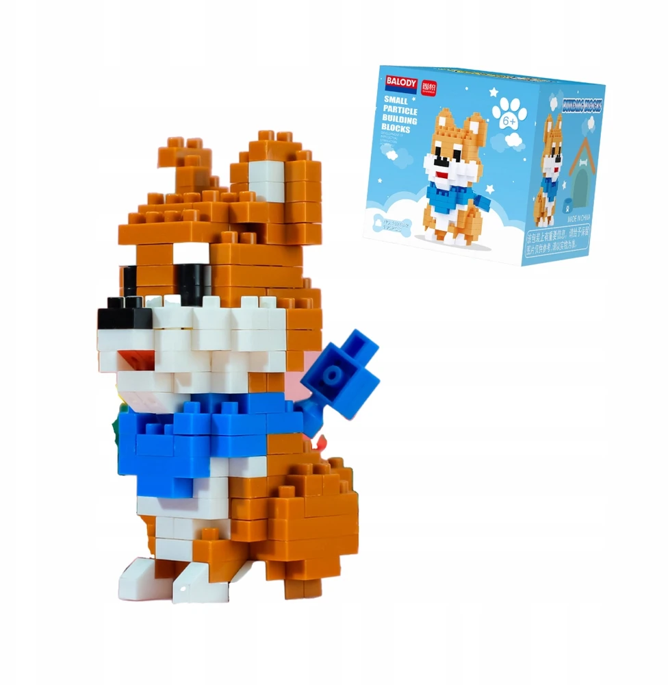 QBI Mini Corgi dog Konstrukciniai blokeliai 195 vnt.