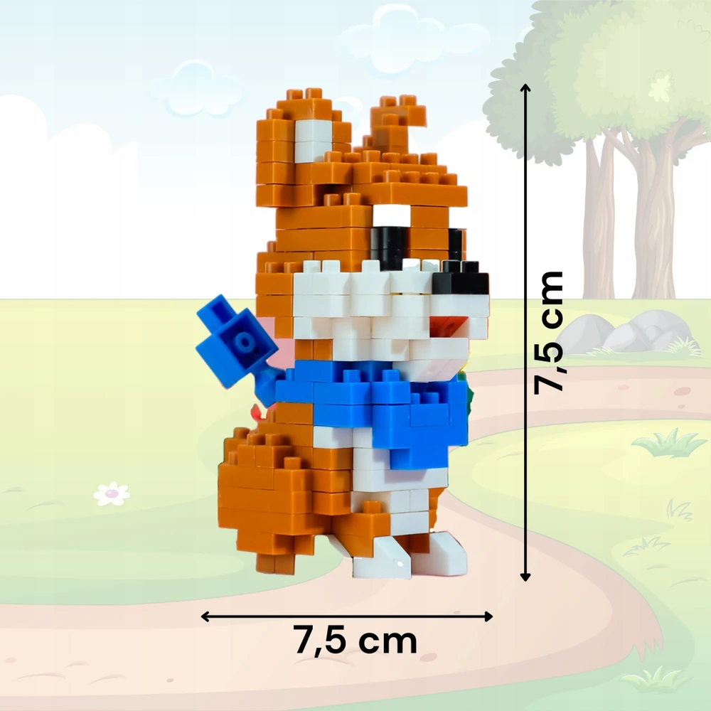 QBI Mini Corgi dog Konstrukciniai blokeliai 195 vnt.