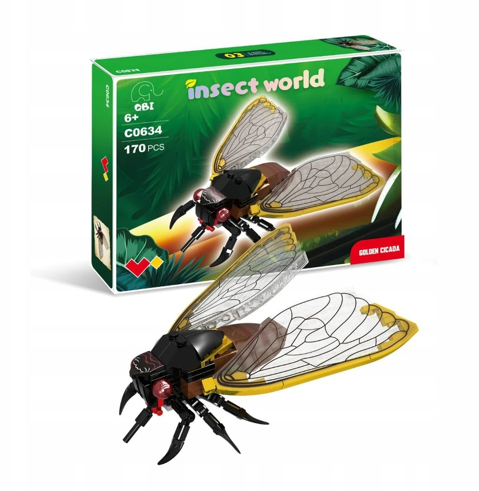 QBI Statybiniai blokeliai - Cicada Insects 170 vnt.