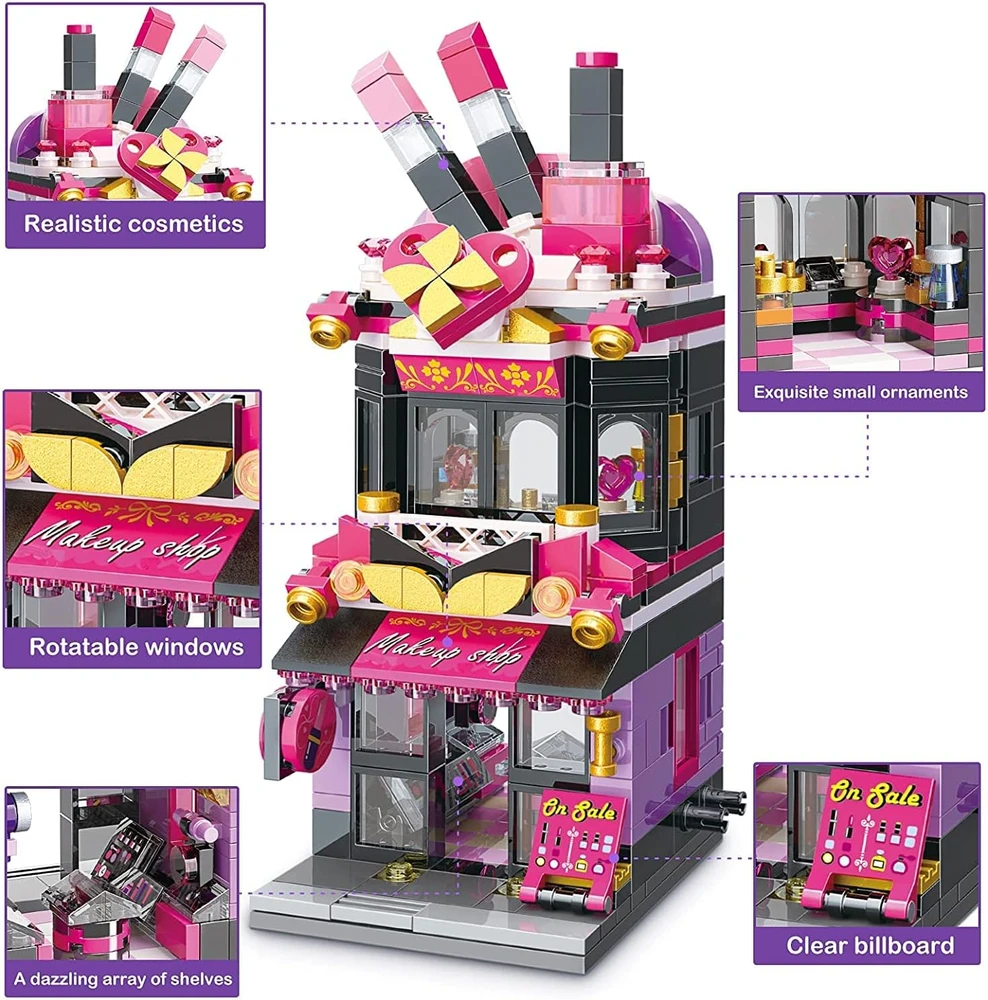 Qman Konstrukciniai blokeliai Drogeria Trendy Cosmetics Store 348 vnt. kaip dovana