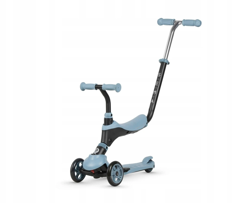 MILLY MALLY 6311 Qplay Sema Evo 3in1 dangaus mėlynas paspirtukas
