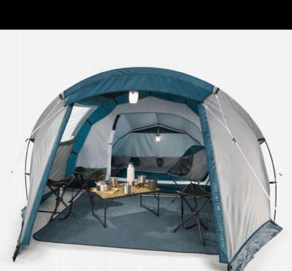 QUECHUA MH100 XXL turistinė kempingo palapinė, 4 asmenims, LENGVAS SURENGIMAS