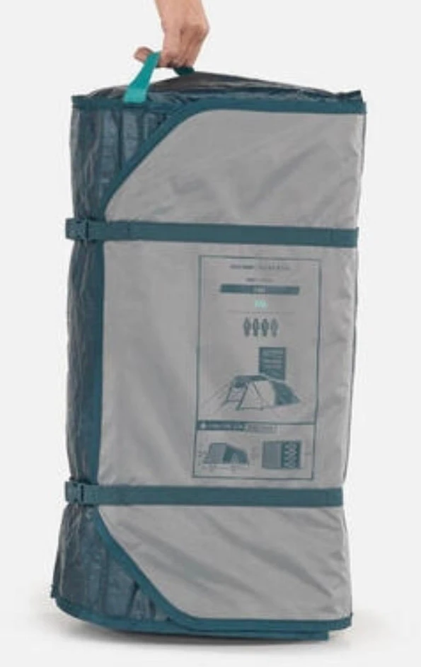 QUECHUA MH100 XXL turistinė kempingo palapinė, 4 asmenims, LENGVAS SURENGIMAS