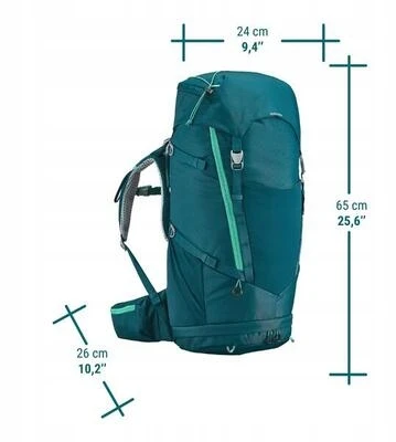 Quechua Vaikiška žygio kuprinė, MH500 40 litrų + 10 litrų