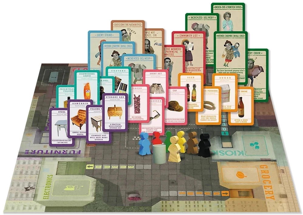 QUEUE IPN sentimentalus stalo žaidimas PRL TREFL ENGLISH QUEUE BOARD GAME