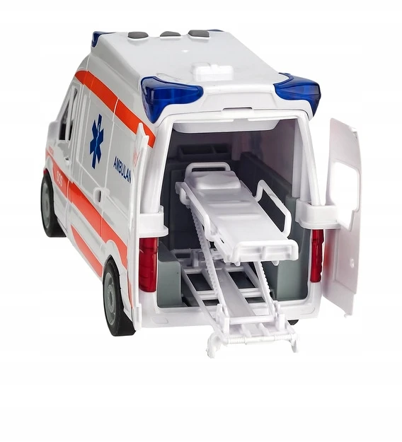 Qulki Automobilis Greitosios medicinos pagalbos automobilis Greitosios pagalbos autobusas važiuoja atidarant duris su neštuvais