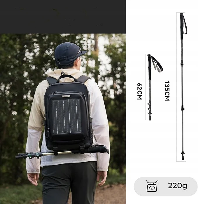 Qunature Aliumininės trekingo lazdelės, 62-135cm, 2 vnt.