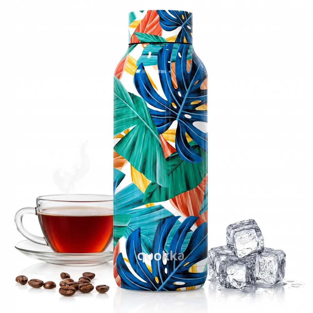 „Quokka Solid“ – nerūdijančio plieno termosas, 510 ml (spalva „Jungle“)