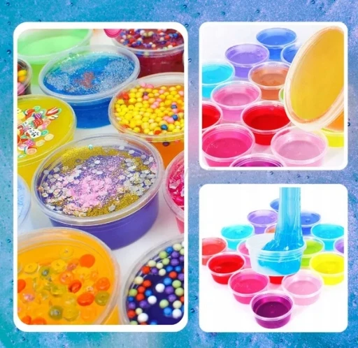 R2 CREATIVE SLIME LARGE XXL RINKINYS – 28 GLITTER PUTYS GABALĖLIAI 5+