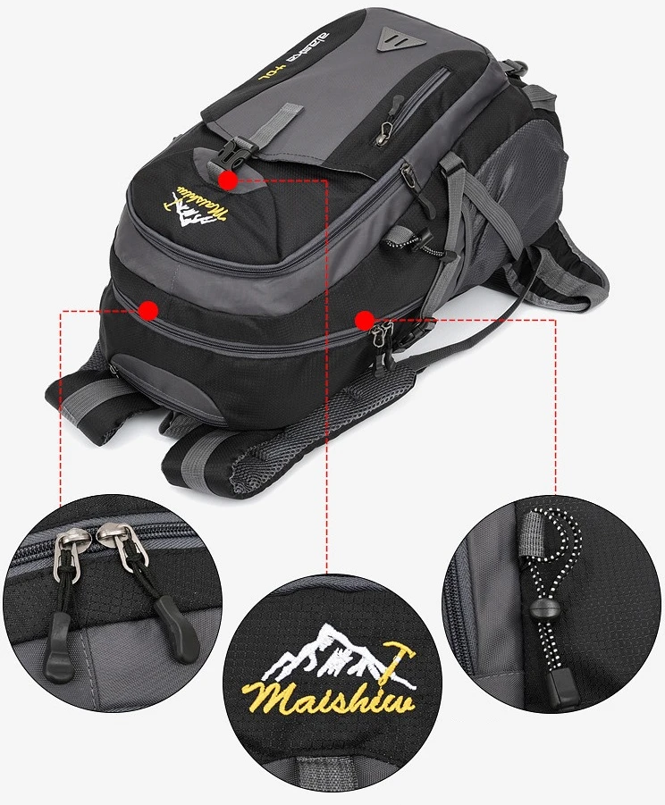R70 Alaska 40L trekingo kuprinė, juoda