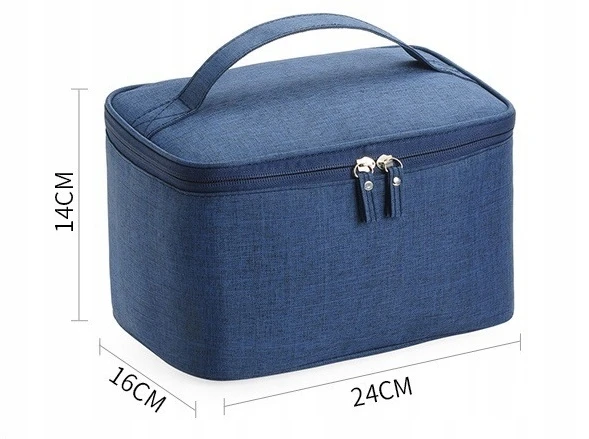 R70 Kosmetikos krepšys kelioninis dėklas 26x16x13 cm organizatorius kosmetikai, juodas