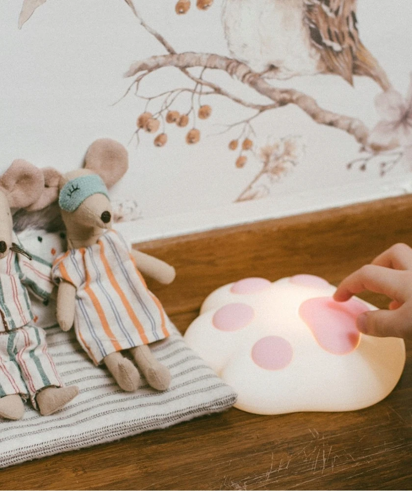 RABBIT & FRIENDS Lampka Nocna Łapka Silikonowa Magnetyczna dla Dzieci