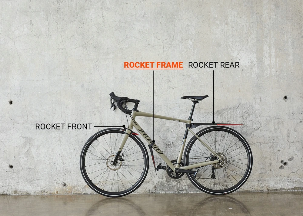 RaceFender ROCKET FRAME žvyrkelio dviračio sparnas