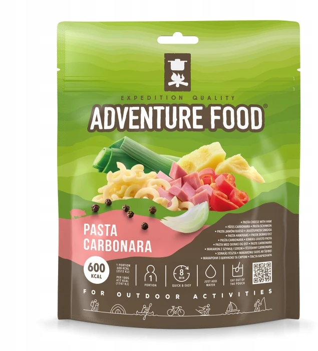 Racja Adventure Food - Pasta Carbonara 600 kcal liofilizuotas patiekalas