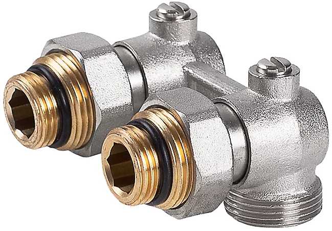 Radiatoriaus pajungimo mazgas INVENA CZ-86-P15-Z, 3/4", tiesus