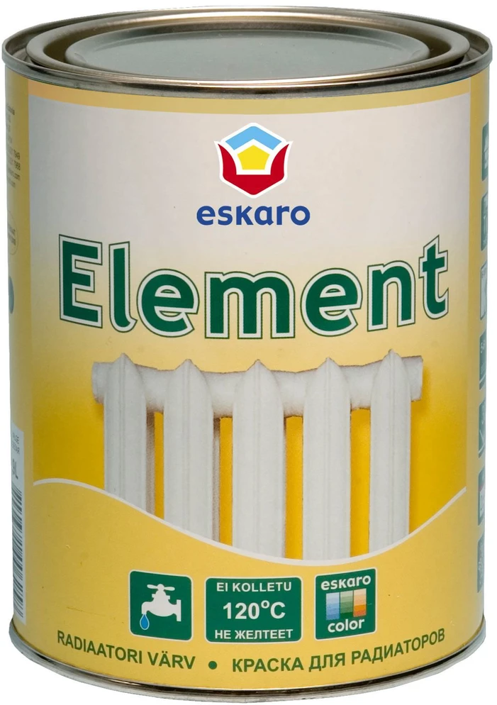 Radiatorių dažai VIVACOLOR Žalias LINE RADIATOR, pusiau matiniai, baltos sp., A bazė, 900 ml