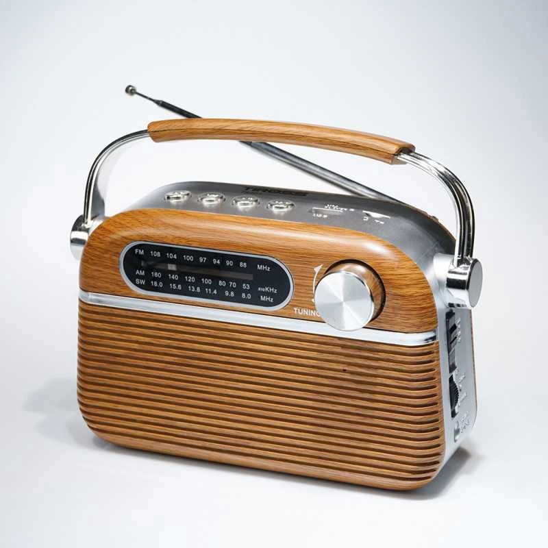 TIROSS Radijas PORTABLE Įkraunamas USB / Bluetooth