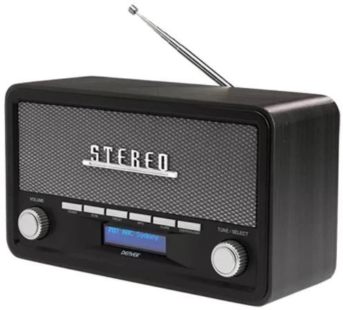 Sharp DR-450(BK) radijo imtuvas Laikrodis Juoda