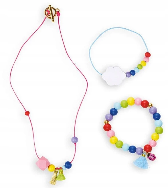 Rainbow Beads papuošalų rinkinys Janod 6+