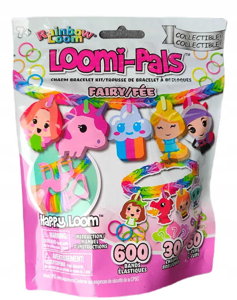 Rainbow Loom Fairy Charms apyrankių ir pakabukų rinkinys