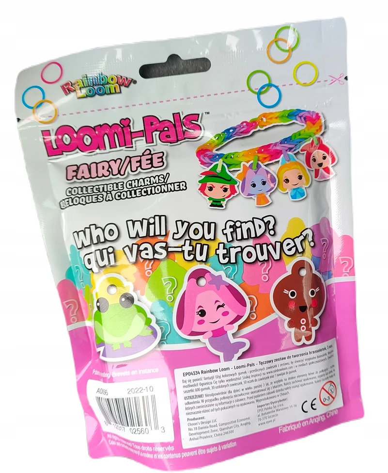 Rainbow Loom Fairy Charms apyrankių ir pakabukų rinkinys