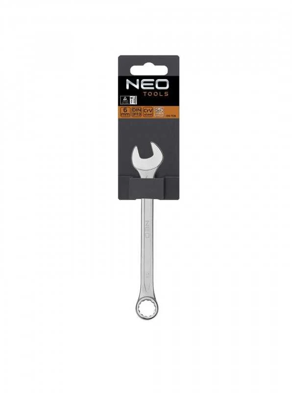 Neo Kombinuotas raktas: 6 x 100 mm CRV plienas, DIN 3113