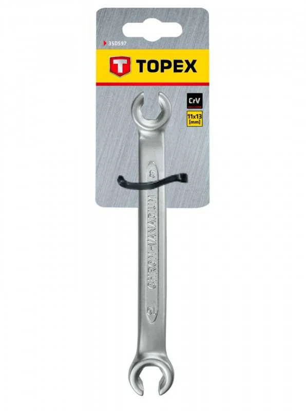 Raktas stabdžių vamzdeliams TOPEX 11 x 13 mm (CrV)