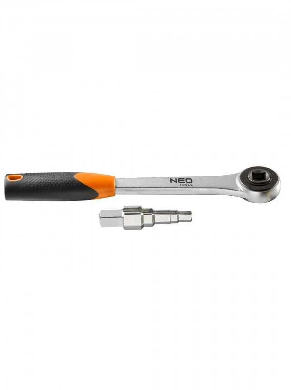 Raktas sujungimams NEO 1/2" su terkšle (3/8", 12 mm, 1/2", 16,8 mm, 22 mm)