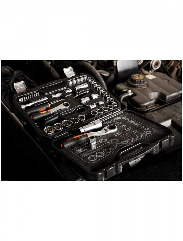 Raktinis NEO TOOLS 10-019 1/4" ir 3/8" Lizdų Rinkinys (46 vnt.)