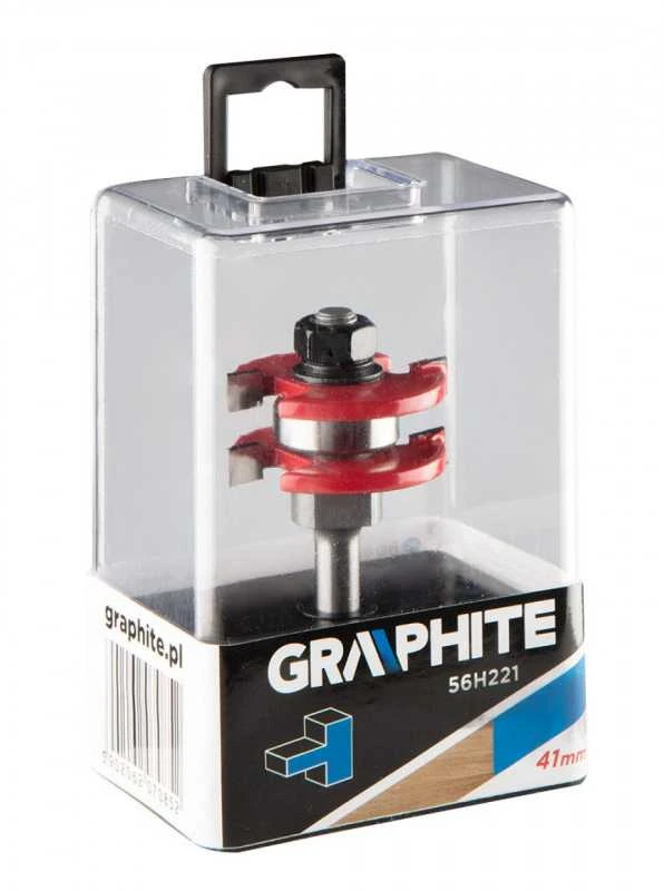 Rakto Skylutės Frezavimo Antgalis GRAPHITE 56H221 (41 x 6,35 mm, kotas 8 mm)