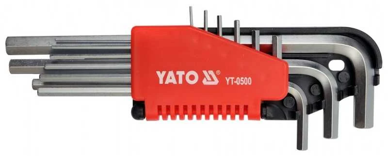 YATO šešiakampiai raktai 9 colių (1,5–10 mm) ilgi 0500