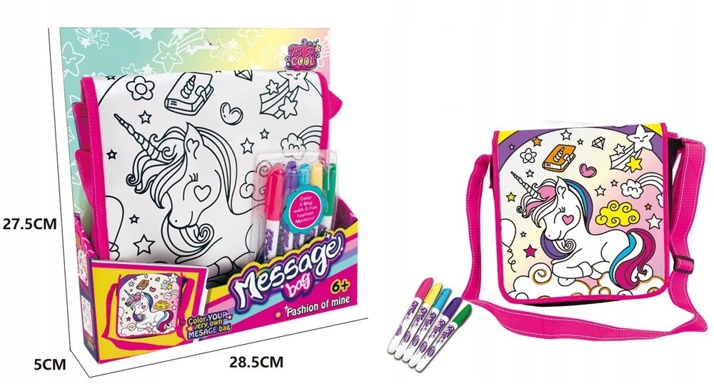 Ramiz DAŽYMO KREPŠELIS + RAŠIKLIAI UNICORN ART RINKINYS VAIKAMS