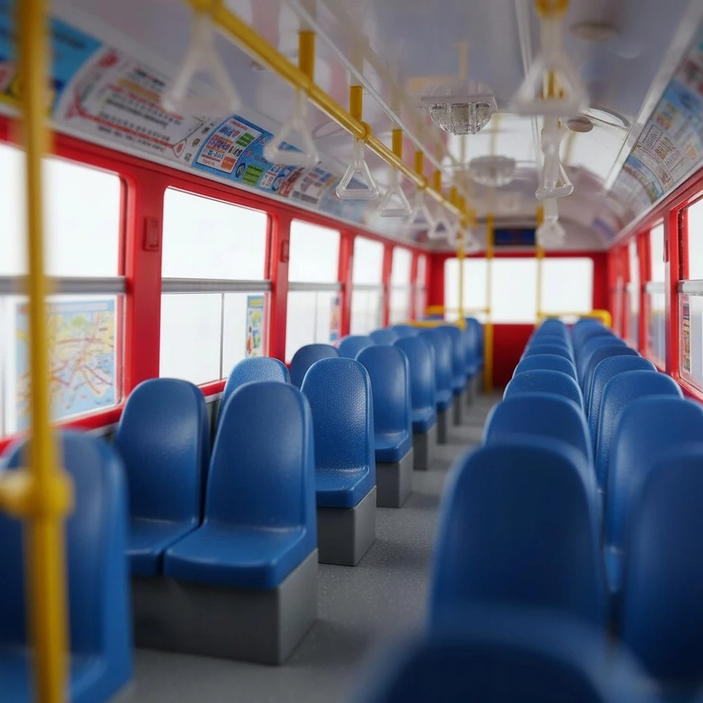 Ramiz Didelis Troleibusas Miesto Autobusas Žaislinis Garso Šviesos Atidarymo Durys 29cm