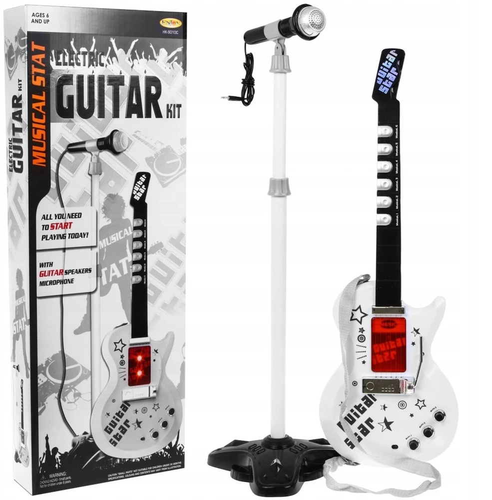 Ramiz Elektrinės gitaros ir mikrofono rinkinys