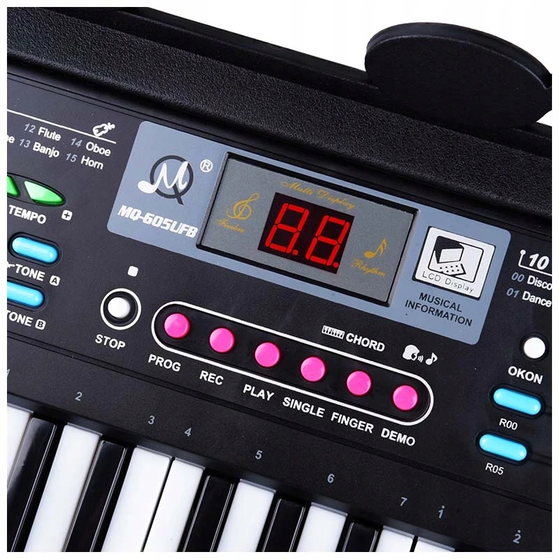 Klaviatūra Ramiz Elektroninis pianinas vaikams MQ-605UFB Bluetooth