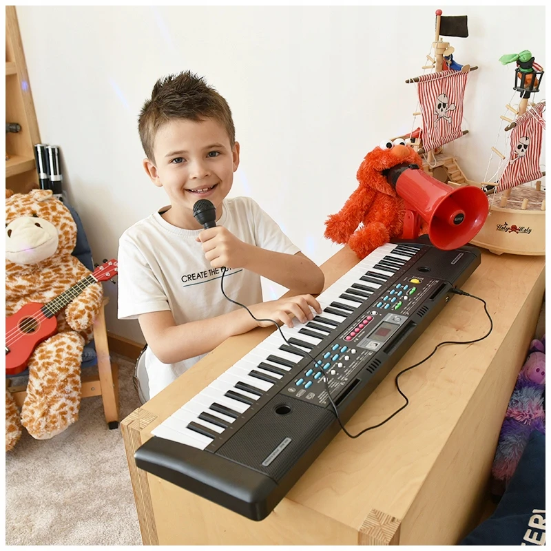 Klaviatūra Ramiz Elektroninis pianinas vaikams MQ-605UFB Bluetooth