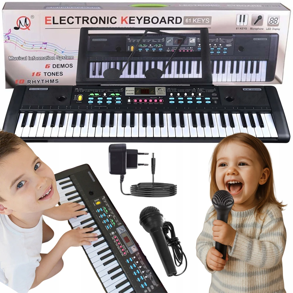 Klaviatūra Ramiz Elektroninis pianinas vaikams MQ-605UFB Bluetooth