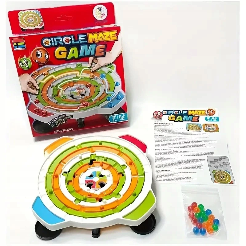 Ramiz Kulki W Labiryncie Gra Planszowa Kołowy Labirynt Circle Maze Game Z Kulką
